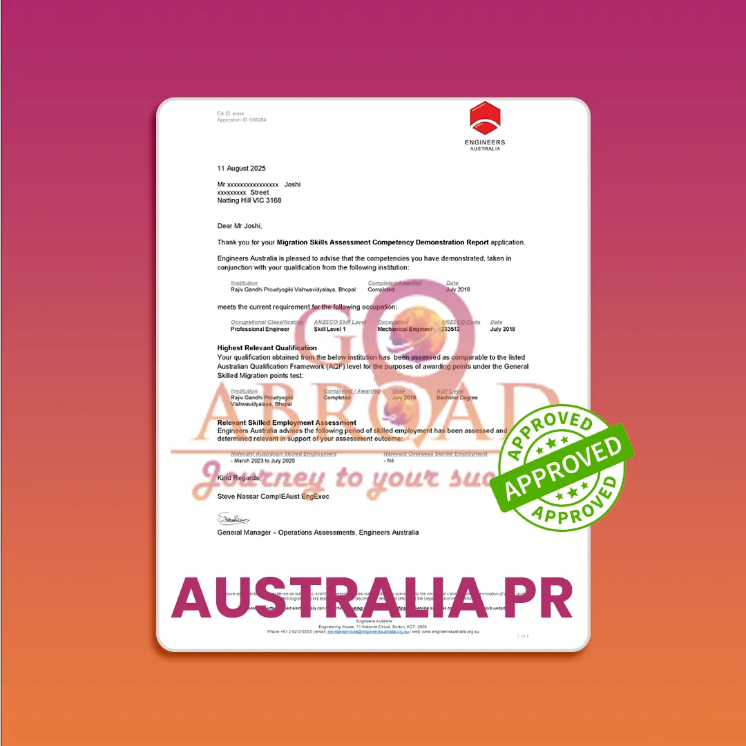 Client celebrating Australia visa approval at airport